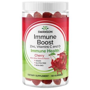 SWANSON Immune Boost smak winiowy 60 gumisiów